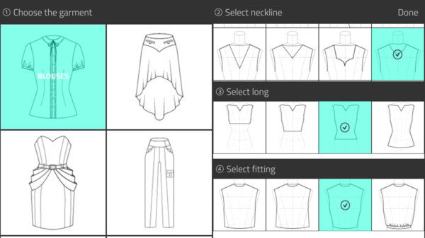 制作衣服模拟器游戏截图