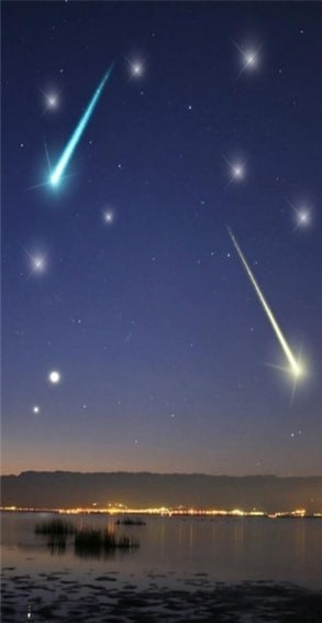 流星雨动态墙纸截图