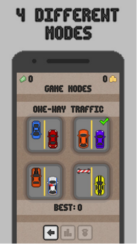 像素车公路赛车手截图