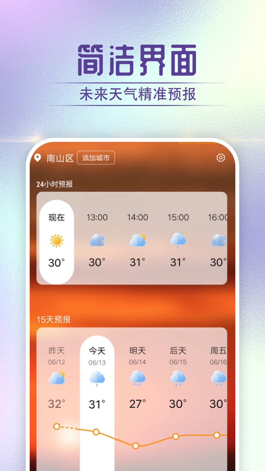 宵烛快看好天气截图